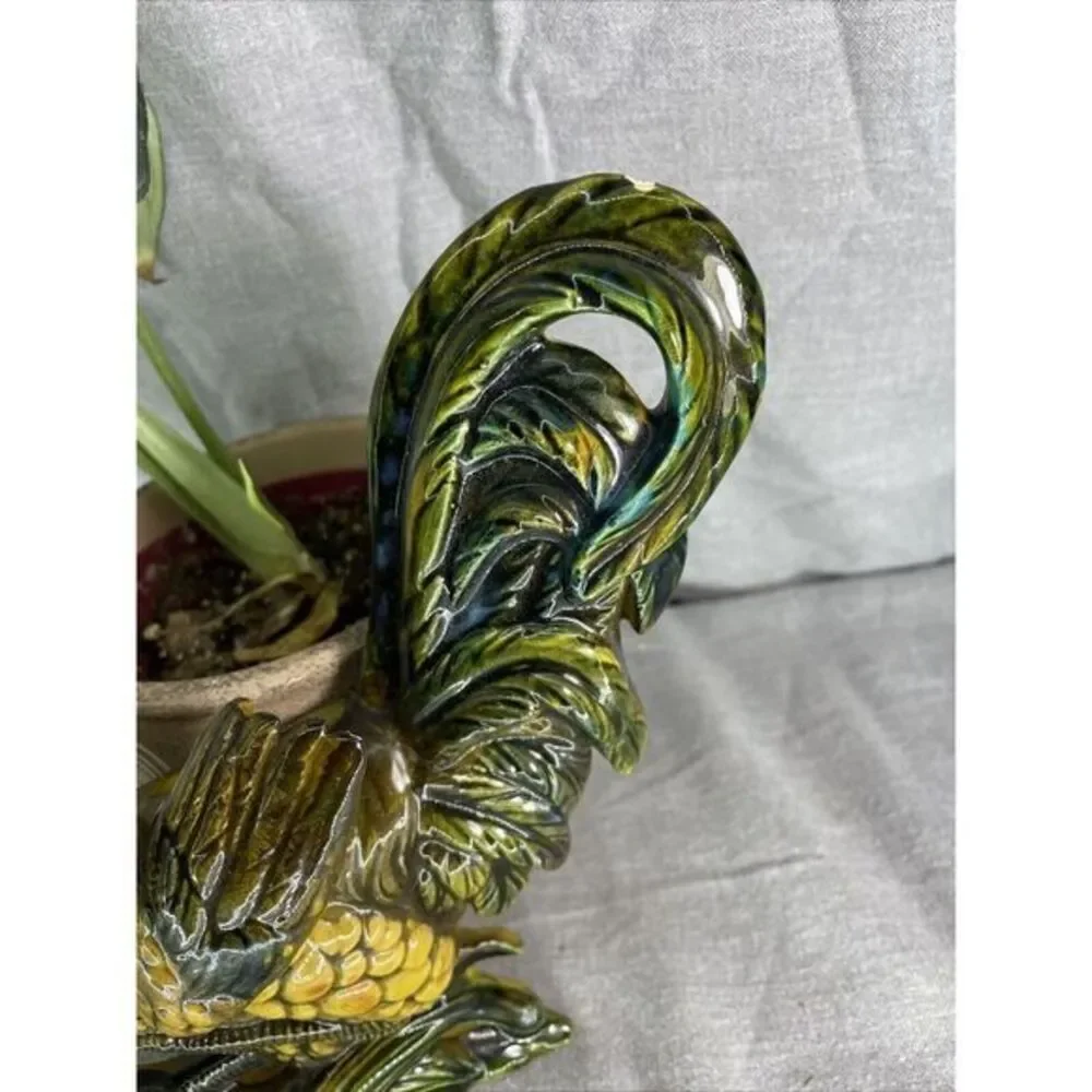 Vintage Wall‎ Hanging Ceramic Rooster Plaque